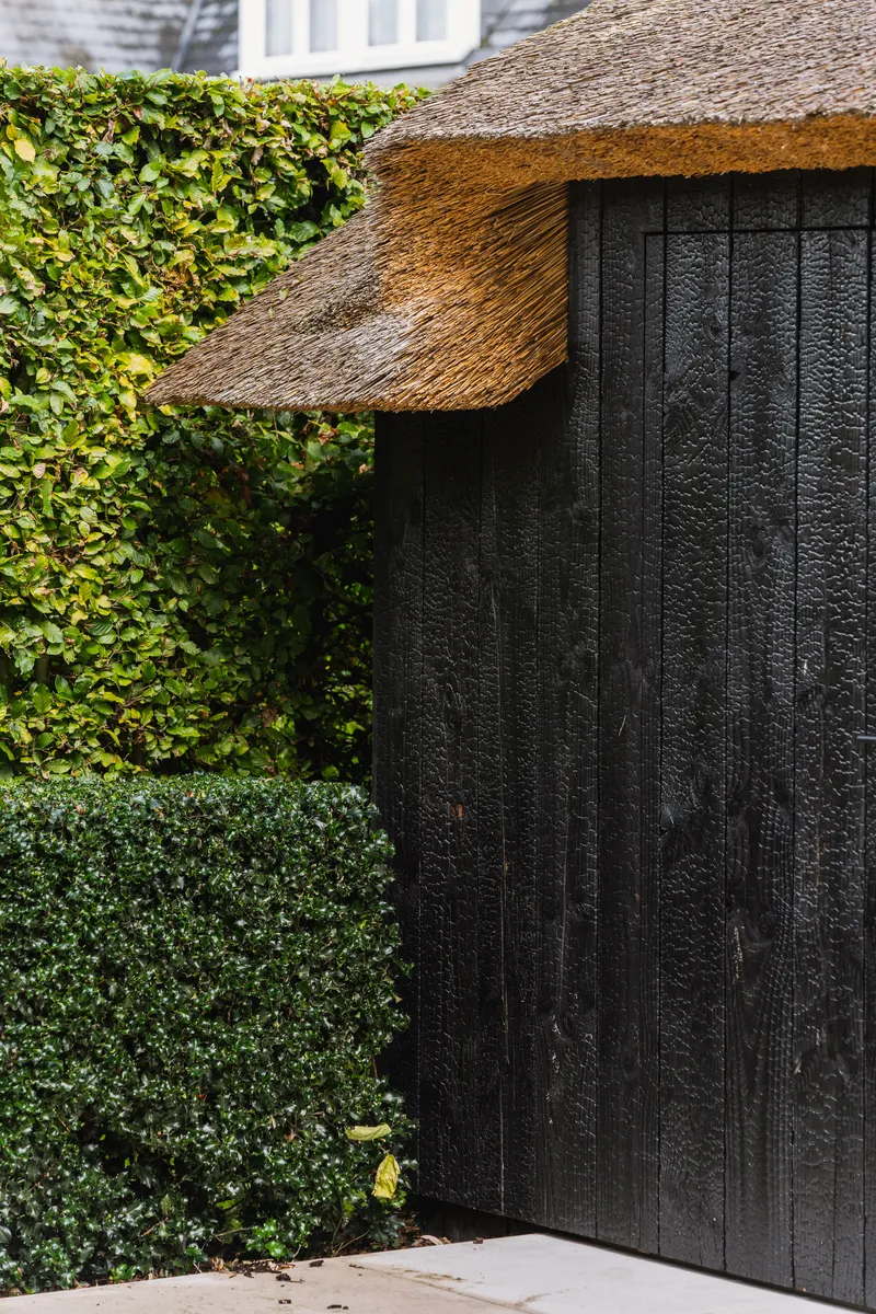 detail tuinberging in hout